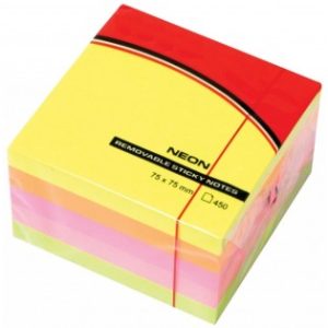 Post it 75x75 kocka neon mix Optima