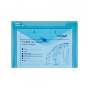 Fascikla pismo A5 sa dugmetom plava