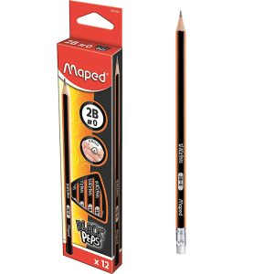 Grafitna olovka Maped BlackPeps HB sa gumicom