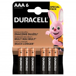 Alkalna baterija Duracell AAA LR3 1.5V 1/6