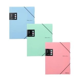 Fascikla sa 3 klapne i 2 gume Optima pastel